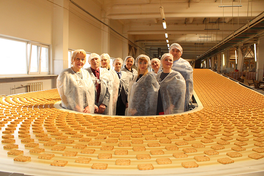 14 апреля страну печенья, кондитерскую фабрику «Слодыч», посетили члены Совета Партизанской районной Белой Руси