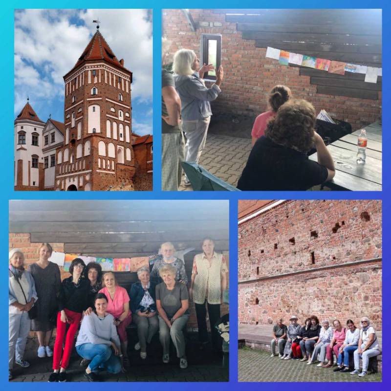В рамках работы художественного кружка подопечные отделения дневного пребывания ГУ ТЦСОН Партизанского района посетили Мирский замок с экскурсией.